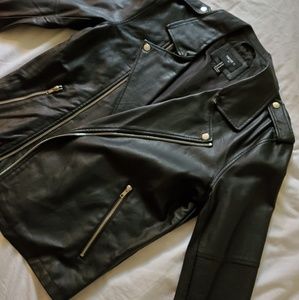 Faux Leather Biker Jacket